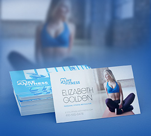 shop fitness business cards and sports business cards